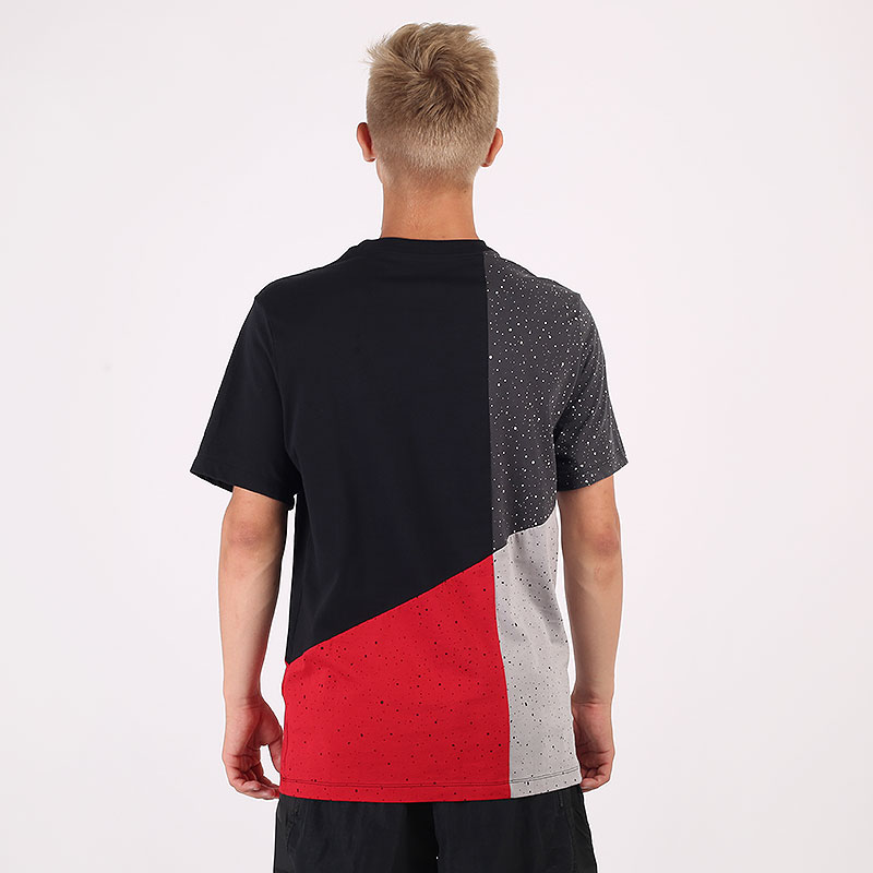 мужская разноцветная футболка Jordan Jumpman Classics Mash-up T-Shirt CU4560-010 - цена, описание, фото 4